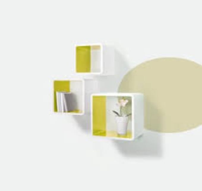 Sigel Vierkante Wandmodule Set Wit/Groen