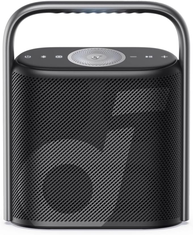 Draagbare Bluetooth Luidspreker - Draadloze Speaker - Muziek en Geluid - Ruimtelijke Audio 3D - 22cm Breed - Zwart