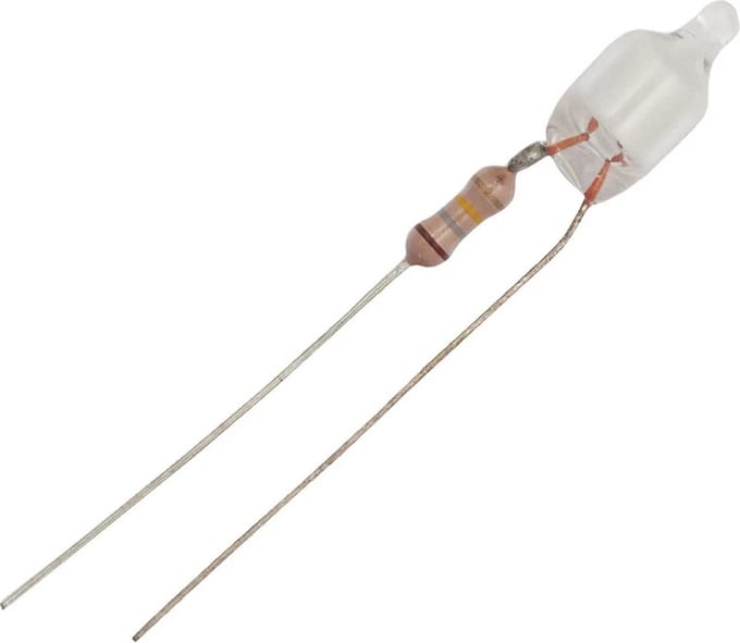 Schiefer Draaduiteinde Neonlamp | 220V/240V 6x16mm