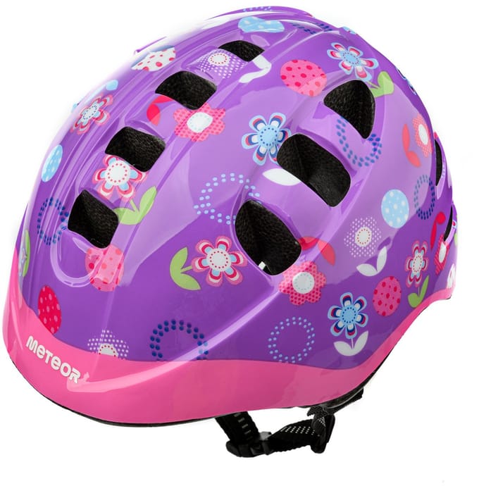 Meteor MA-2 S - Fietshelm voor Kinderen - 48-52 cm, Bloemen