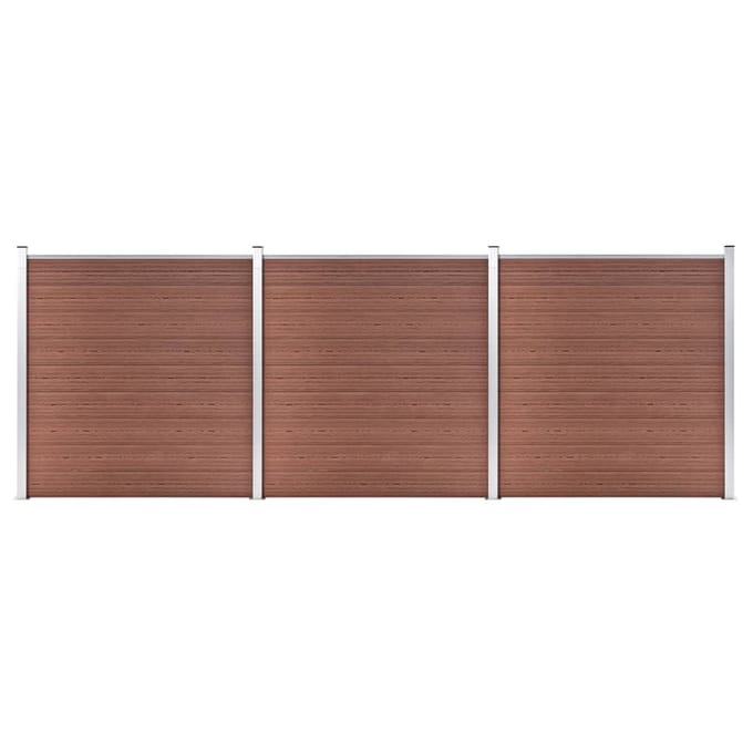 vidaXL - Schutting - 526x186 - cm - HKC - bruin