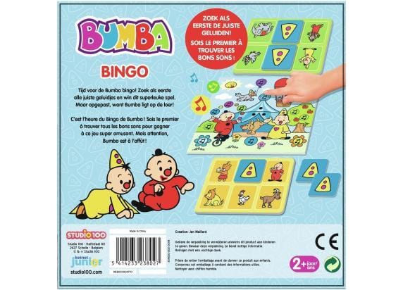 Bumba bordspel - Bingo - zoek als eerste de juiste geluiden