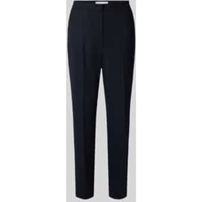 Regular fit stoffen broek met persplooien, model 'DORO'