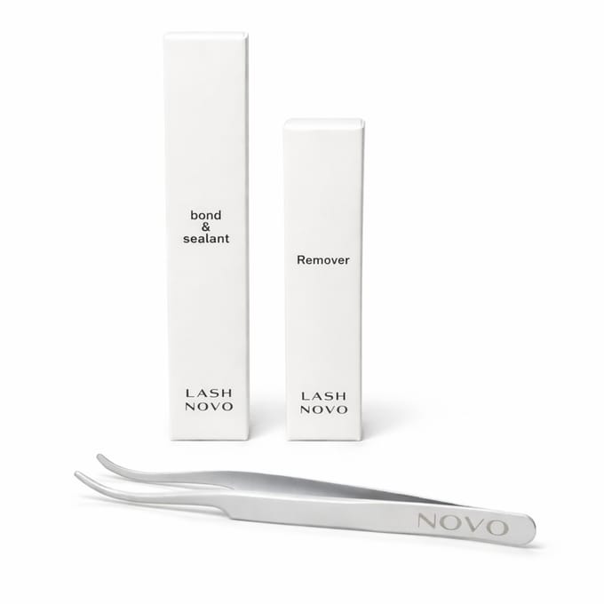 Lashnovo Fast Lashes - Starterkit - Bond & Sealant, Remover, Tweezer - Wimpers - Wimperextensions