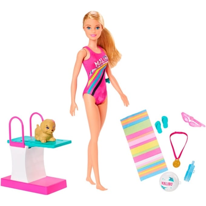Barbie Dreamhouse Adventures - Barbie zwempop