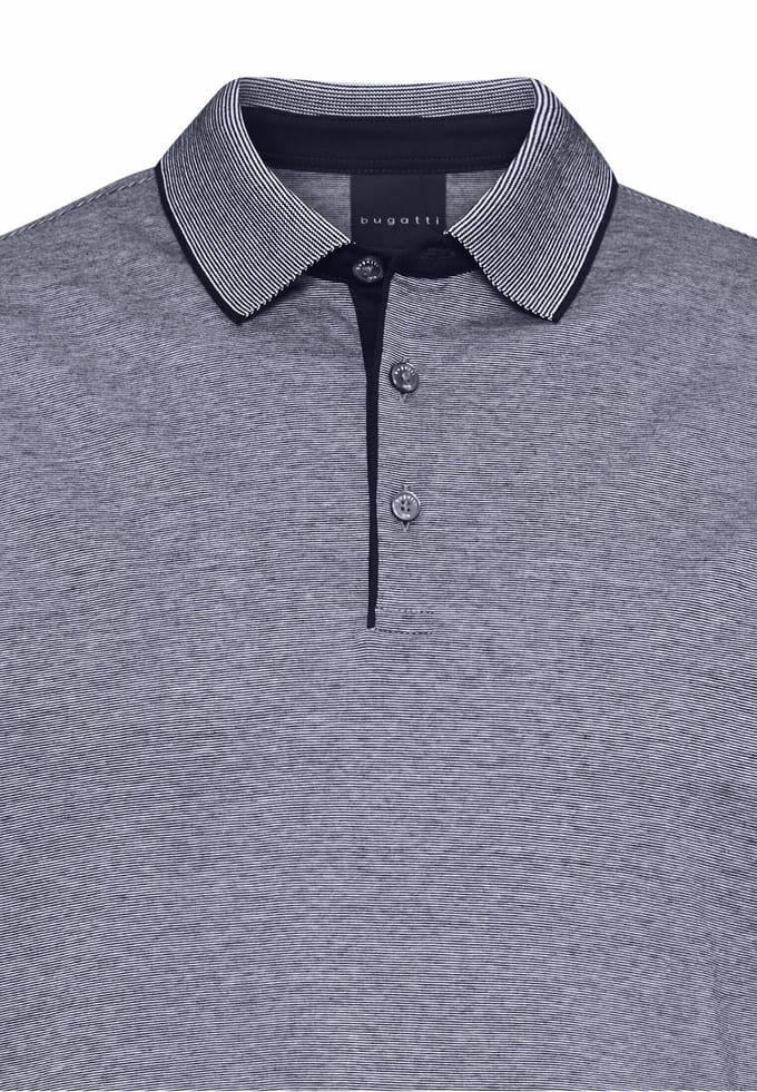 Bugatti Herren Poloshirt met discrete strepen