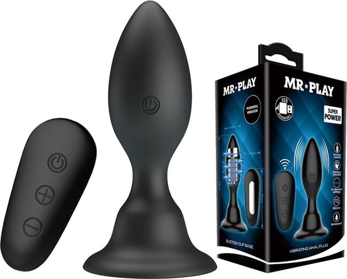 Mr. Play - vibrerende buttplug remote - 10,8 cm