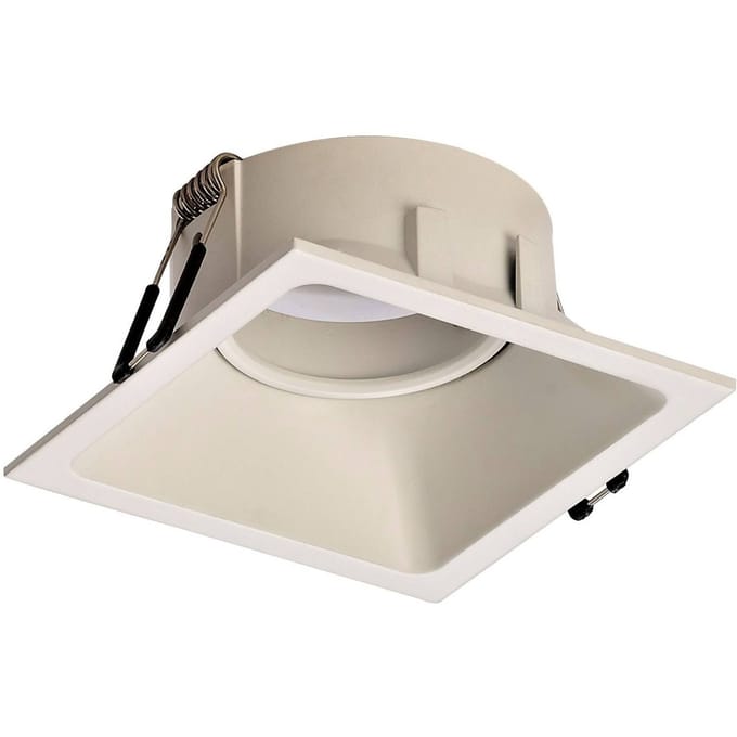 Mantra Iluminación Comfort inbouwlamp, hoekig, mat wit