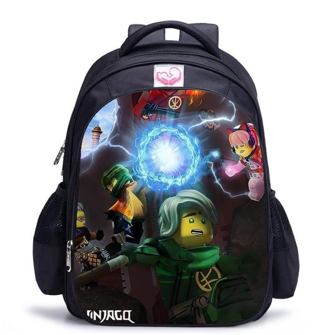 Lego Ninjago Seizoen 5 Cartoon Print Zwarte Rugzak black - medium