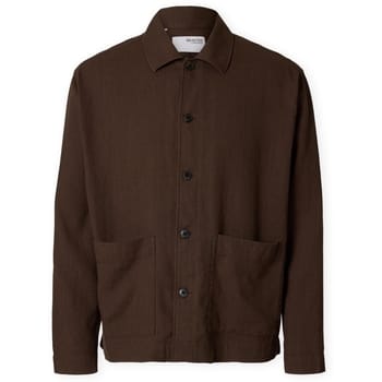 Relaxed fit overshirt van een mix van katoen en linnen, model 'RELAXTONY'