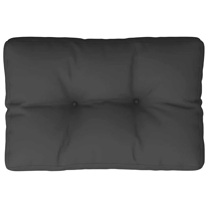 vidaXL - Palletkussen - 50x40x12 - cm - stof - zwart
