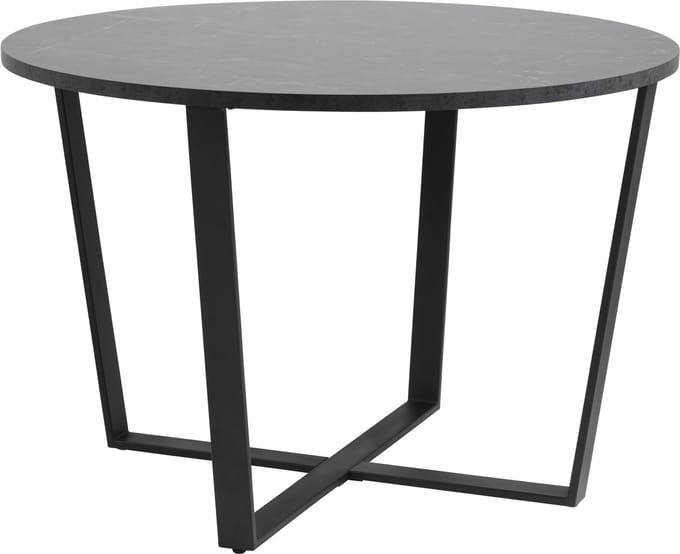 Amst eetkamertafel marmer print zwart.
