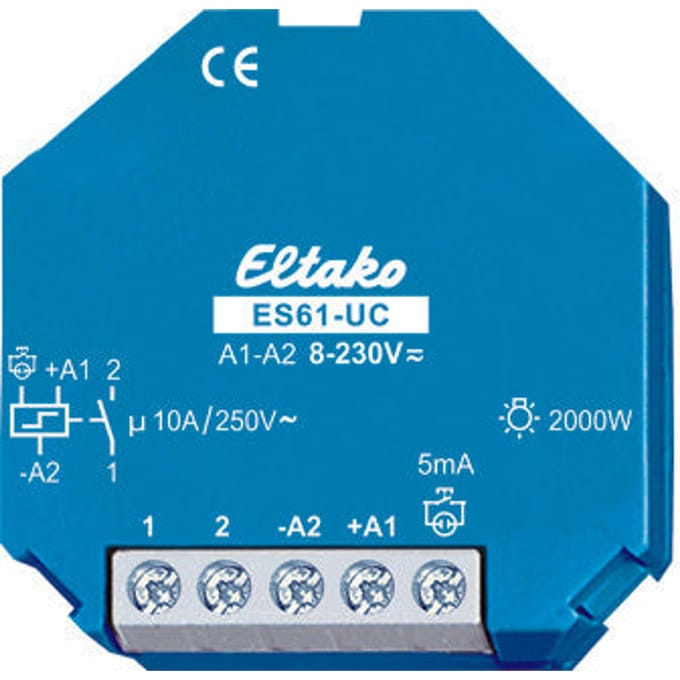 Eltako ES61-UC Stroomstootschakelaar Inbouw 1x NO 230 V 4 A 2000 W 1 stuk(s)