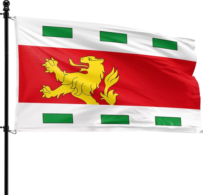 VlagDirect - Barendrecht vlag - Gemeente Barendrecht vlag - 90 x 150 cm.