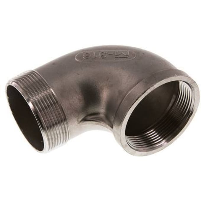 2'' NPT x 2'' NPT F/M RVS L-Fitting 90graden 16 Bar - FL2E-FM-SH-200N
