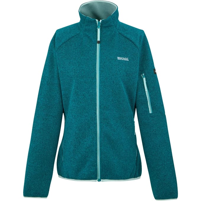Fleece Hiking Dames Zip-up Front Side Pockets
