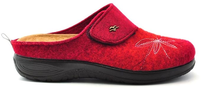 Fly Flot Dames Pantoffels Rood maat 36