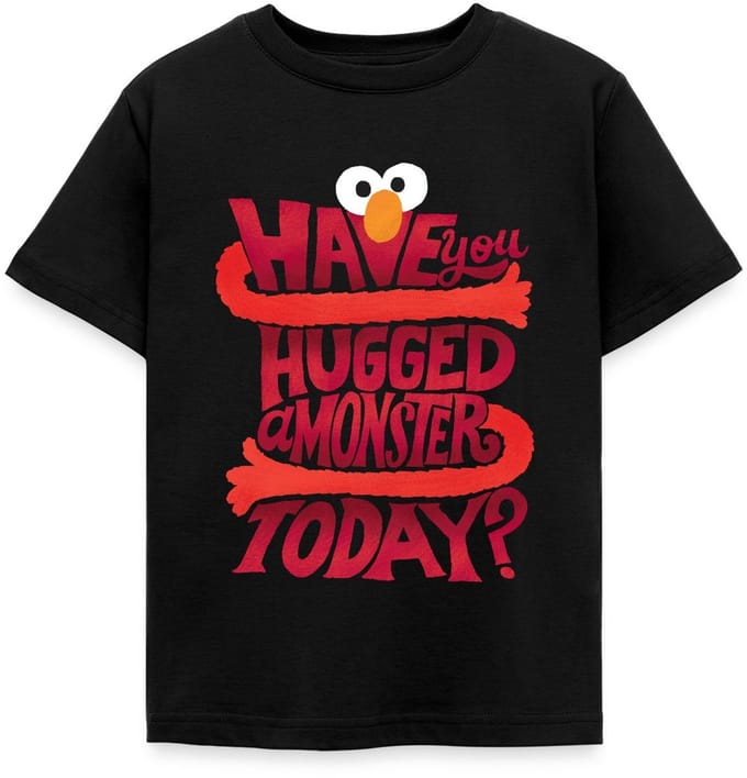 Sesamstraat Elmo Citaat Hugged A Monster T-Shirt Kinderen
