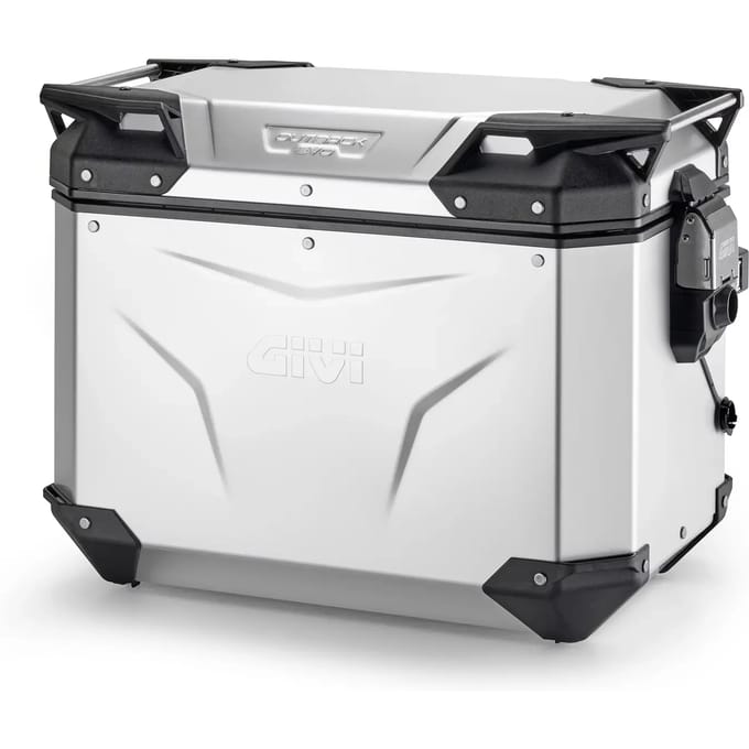 Zijtas voor motorfiets geanodiseerd links zonder cilinder Givi Outback Evo