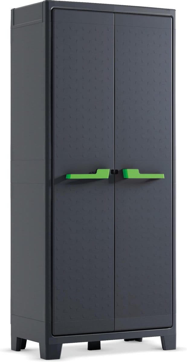 Keter Moby hoge kast - 4 planken - 80x44x182 cm - Antraciet
