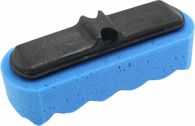 Sponsborstel blauw waterdoorlatend 28x10 cm