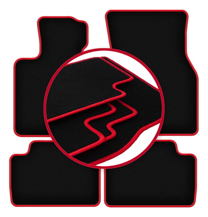 CARLUX-RED automatten voor: Mini Cooper F55 5-deurs (2014-)