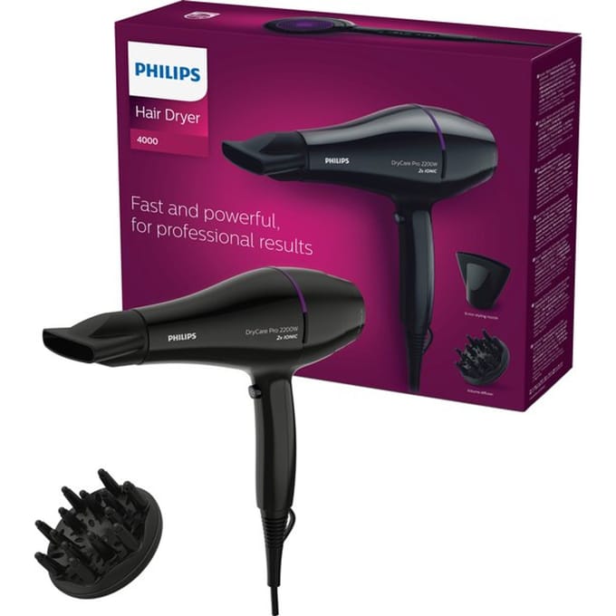 Philips DryCare Pro Föhn - Haardroger met diffuser – 2200W - Ionentechnologie - BHD274/00