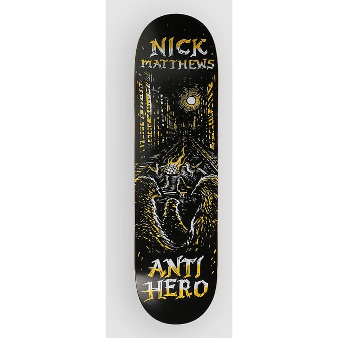 Antihero Matthews Fireside 8.5" Skateboard Deck zwart