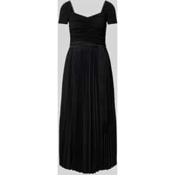 Midi-jurk met plooien, model 'VERONICA'