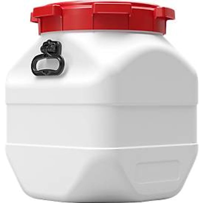Kunststof vat CurTec, vierkant, met schroefdop, HDPE, waterdicht, 50 l
