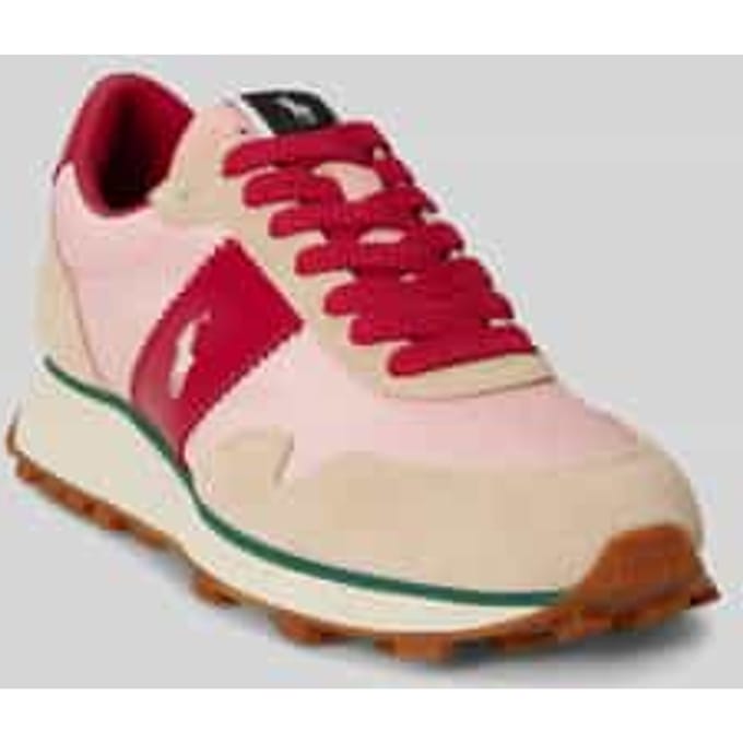 Sneakers van leermix model 'TRAIL125'