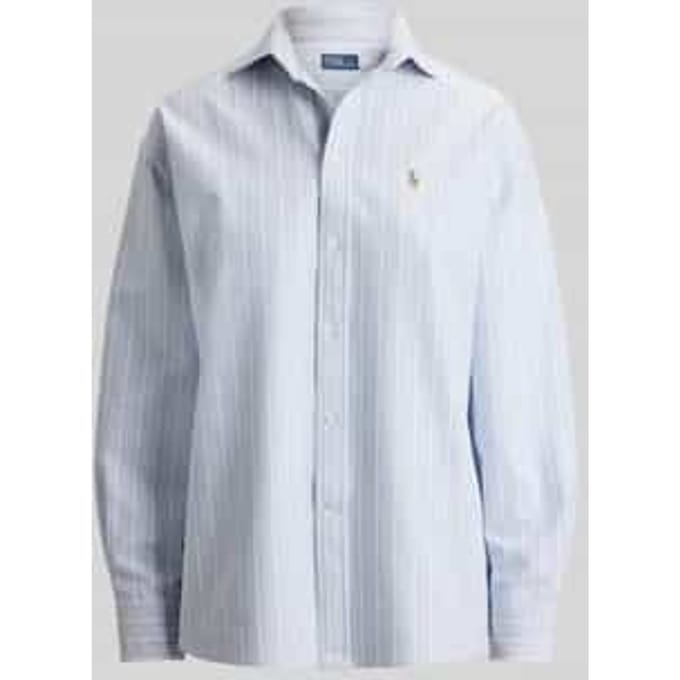 relaxed fit overhemdblouse van puur katoen