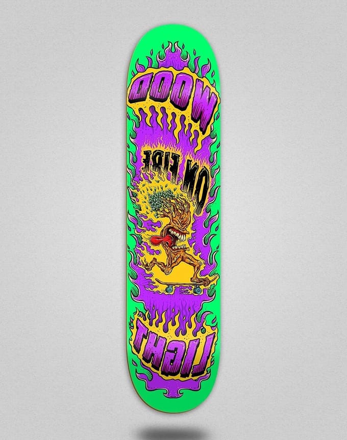 Houten Skateboard Deck - Skateboard Plank - Straat Tricks - Hout Constructie - 8.5 Inch - Groen