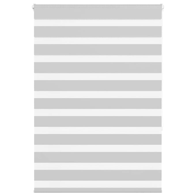vidaXL - Zebra - rolgordijn - 100x150 - cm - stofbreedte - 95,9 - cm - lichtgrijs