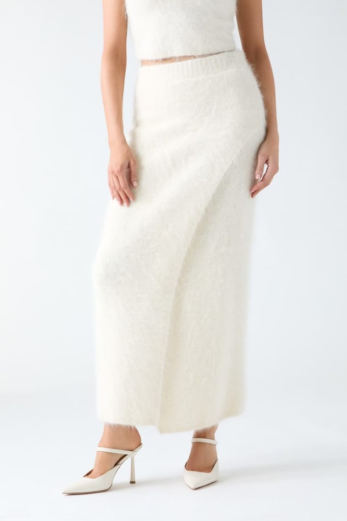 GUESS Agnes Pencil Skirt S Macadamia Multi Taglia: L | Maxi gonne Outlet | Donna