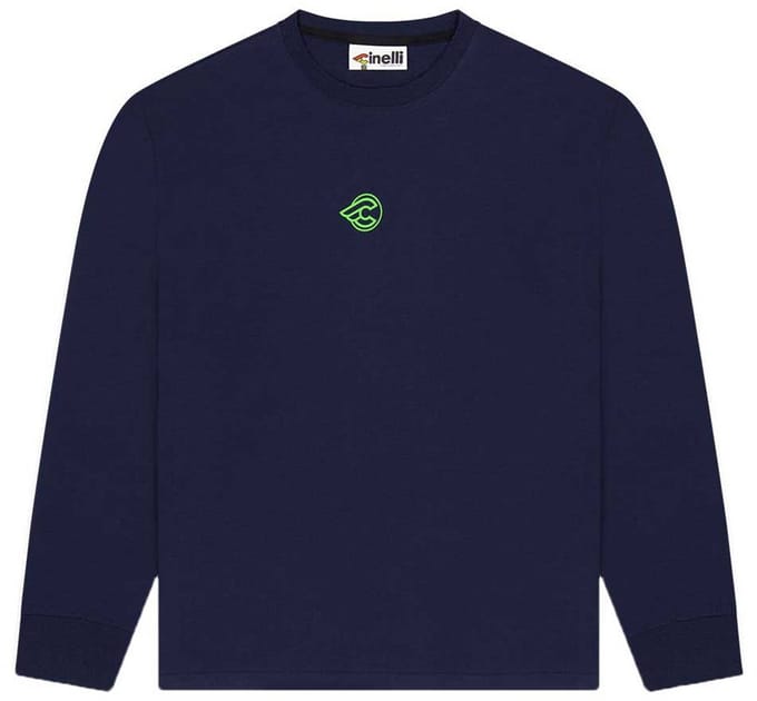 Cinelli Pill T-shirt Met Lange Mouwen Blauw S