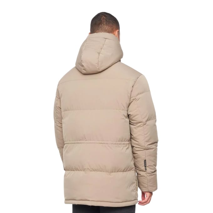 Duck and Cover Heren Fletchley Pufferjas (Beige)
