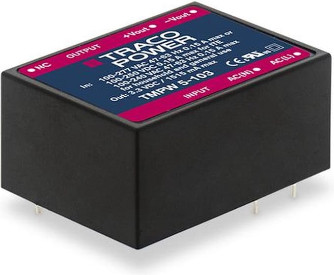 TracoPower TMPW 5-112 AC/DC printnetvoeding 420 mA 5 W 12 V/DC