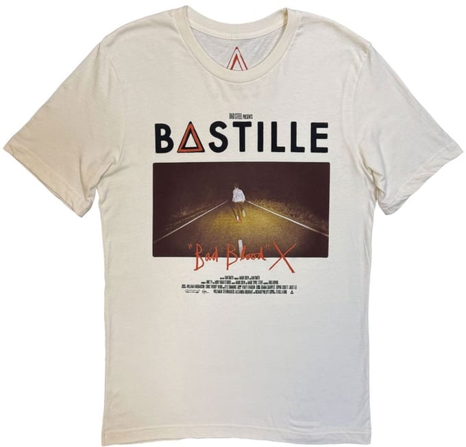 Bastille - Bad Blood Album Photo Heren Tshirt - L - Creme