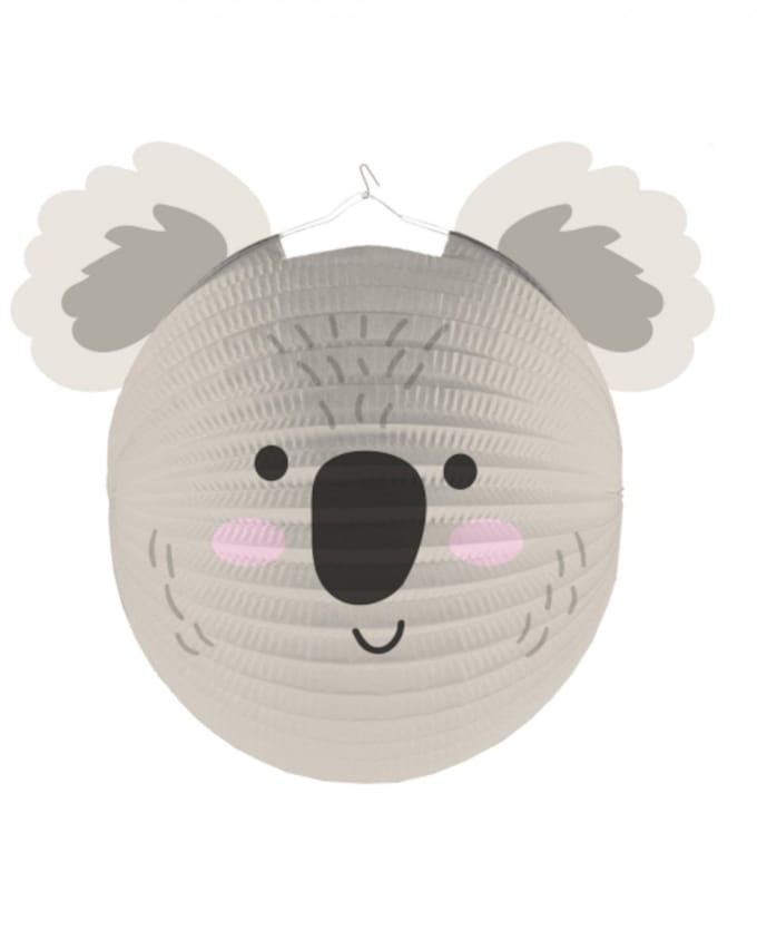 RIETHMULLER - Hangende koala lantaarn 25 cm van papier