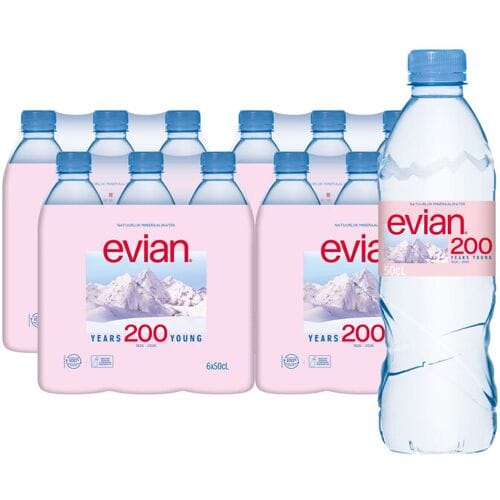 Evian Natuurlijk Mineraalwater - 24 x 500 ml