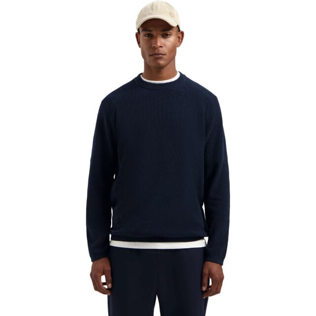 Dstrezzed Ds-chenille Crewneck Dk. Navy Größe: S | Pullover Outlet | Herren | Blau