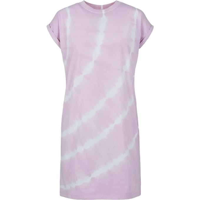 Urban Classics - Tie Dye Korte jurk - S - Roze