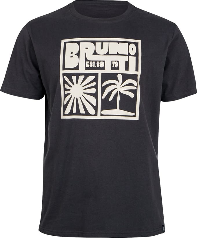 Brunotti - Leeway - T-Shirt Zwart - 100% Katoen - Regular Fit - Crewneck - S
