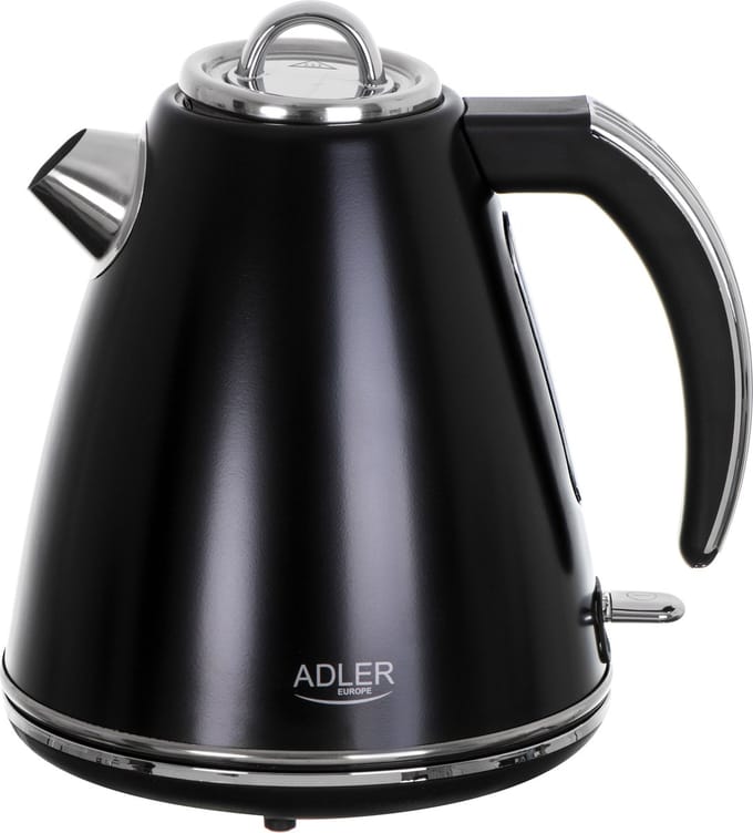 Adler AD 1343 - Stalen waterkoker - 1.5 liter - Strix - Zwart