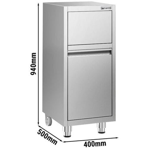 GGM Gastro Mülleimer - mit Klappdeckelöffnung - 400x500mm - ohne Aufkantung