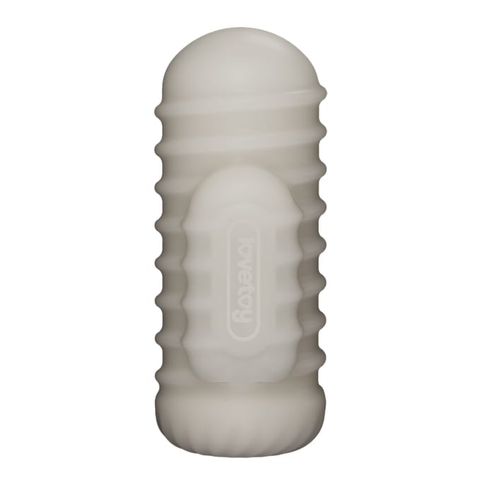 LoveToy - Knights Ring - Vibrerende Dual Purpose Sleeve - Golvend - Wit