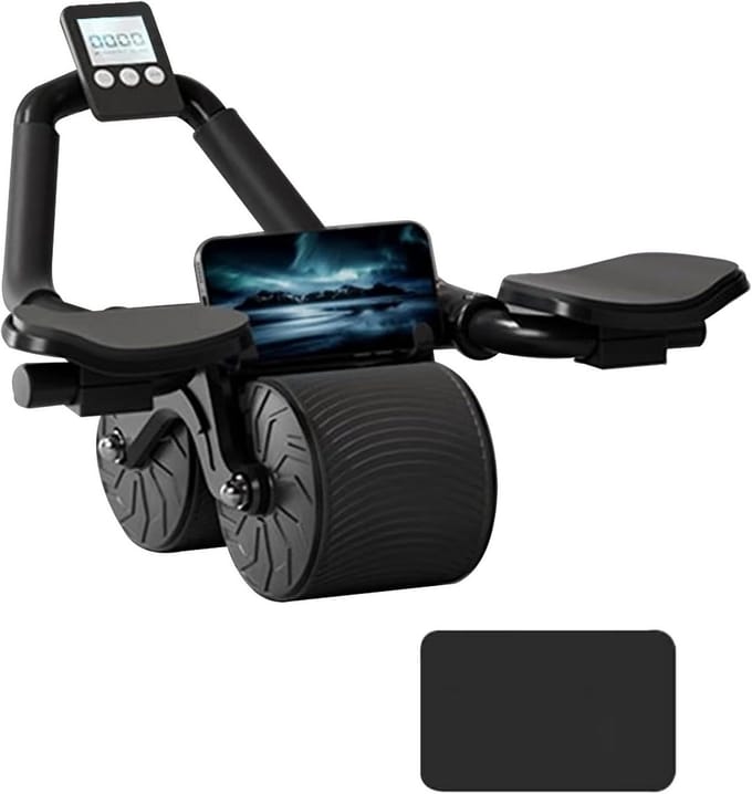 Ab Roller met Automatische Terugslag – Core Trainer voor Effectieve Buikspiertraining