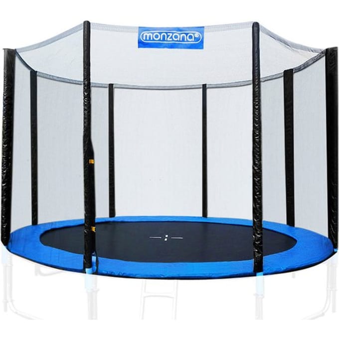 Monzana Trampoline - Ø244cm Veiligheidsnet UV- en weerbestendig - Zwart