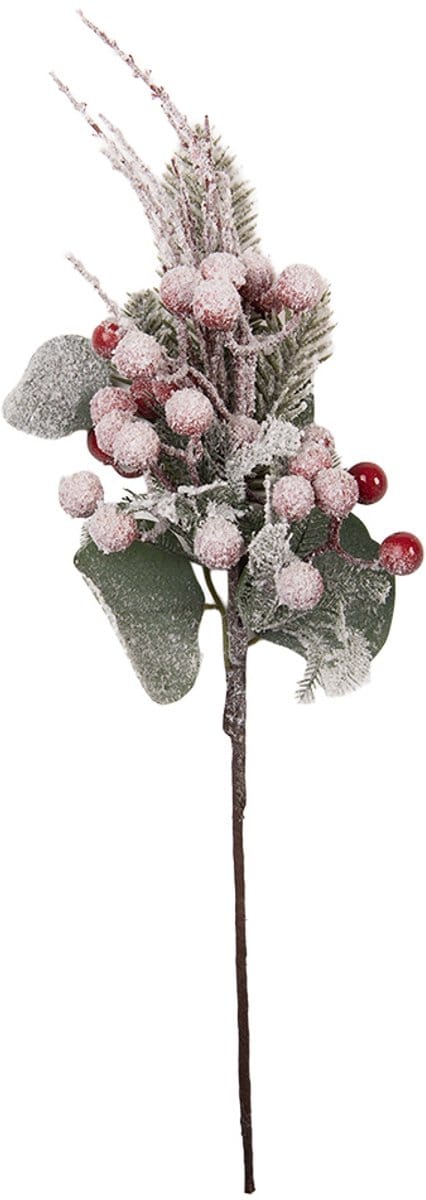 Clayre & Eef Kerstdecoratie 10x8x40 cm Groen Kunststof